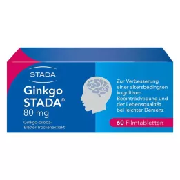 GINKGO STADA 80 mg apvalkotās tabletes, 60 gab