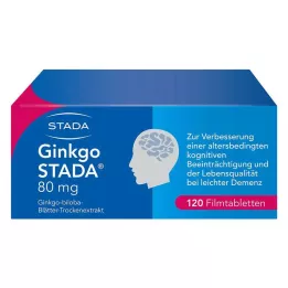 GINKGO STADA 80 mg apvalkotās tabletes, 120 gab