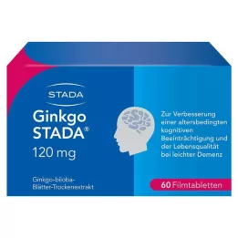 GINKGO STADA 120 mg apvalkotās tabletes, 60 gab