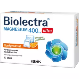 BIOLECTRA Magnijs 400 mg ultra dzeramais apelsīns, 10 gab