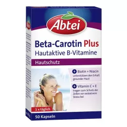 ABTEI Beta-Carotene Plus Skin-Active B-vitamīnu kapsulas, 50 gab