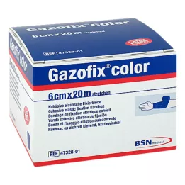 GAZOFIX krāsu fiksācijas pārsējs saliedēts 6 cmx20 m zils, 1 gab