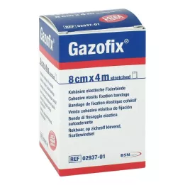 GAZOFIX Fiksējošais pārsējs saliedēts 8 cmx4 m, 1 gab