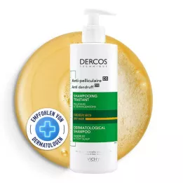 VICHY DERCOS Šampūns pret blaugznām sausai galvas ādai, 390 ml