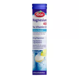 ABTEI Magnesium 400 Plus Vitamīns C+E putojošās tabletes, 15 gab
