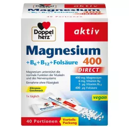 DOPPELHERZ Magnijs+B vitamīni DIRECT Granulas, 40 gab