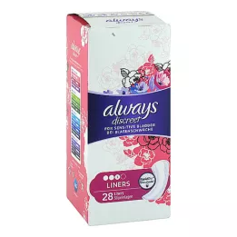 ALWAYS diskrēti nesaturēšanas ieliktņi, 28 gab