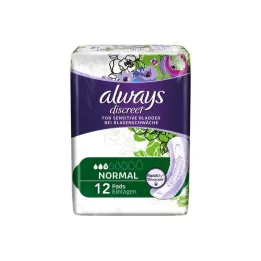ALWAYS diskrētais nesaturēšanas ieliktnis normāls, 12 gab