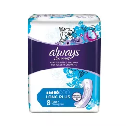 ALWAYS diskrēts nesaturēšanas ieliktnis garš plus, 8 gab