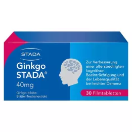 GINKGO STADA 40 mg apvalkotās tabletes, 30 gab