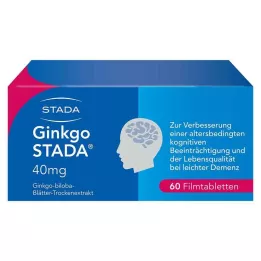 GINKGO STADA 40 mg apvalkotās tabletes, 60 gab