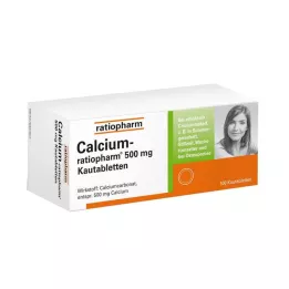 CALCIUM-RATIOPHARM 500 mg košļājamās tabletes, 100 gab