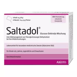 SALTADOL Elektrolītu pulveris iekšķīgai lietošanai, 6 gab