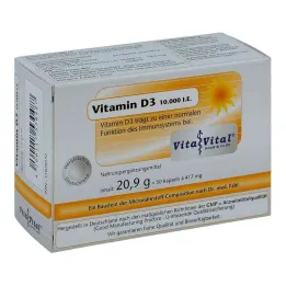 D3 vitamīns 10 000 I.e.Kapsulas (50 gab.)