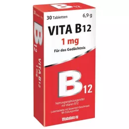 VITA B12 1 mg piparmētru garšas pastilas, 30 gab