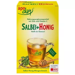 APODAY karstā salvija+medus+Vit.C+cinka pulveris, 10X10 g