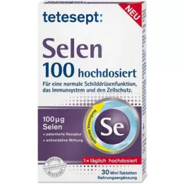 TETESEPT Selēns 100 lielas devas apvalkotās tabletes, 30 gab