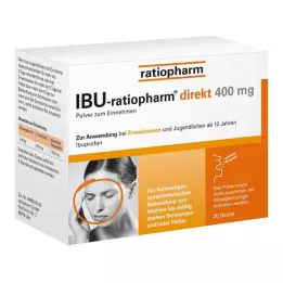 IBU-RATIOPHARM tiešais 400 mg pulveris iekšķīgai lietošanai, 20 gab