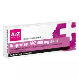 IBUPROFEN AbZ 400 mg akūtas apvalkotās tabletes, 10 gab