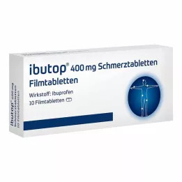 IBUTOP 400 mg pretsāpju tabletes apvalkotās tabletes, 10 gab