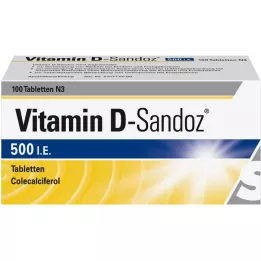 VITAMIN D SANDOZ 500 SV tabletes, 100 gab