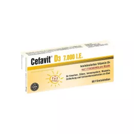 CEFAVIT D3 7000 SV apvalkotās tabletes, 60 gab