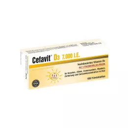 CEFAVIT D3 7000 SV apvalkotās tabletes, 100 gab