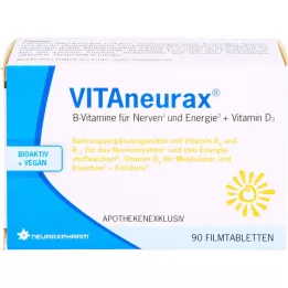 VITANEURAX B vitamīni + D3 apvalkotās tabletes, 90 gab
