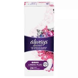 ALWAYS diskrēts nesaturēšanas ieliktnis plus biksīšu ieliktnis, 24 gab