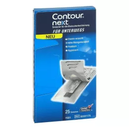 CONTOUR Next Sensors teststrēmeles atsevišķi iepakotas, 25 gab