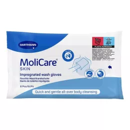 MOLICARE SKIN Mazgāšanas cimdi, 8 gab