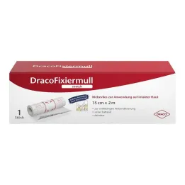 Draco fiksācijas marles elastīgais pārsējs 15 cm x 2 m, 1 gab