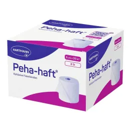 Peha-Haft fiksējošais pārsējs bez lateksa 6 cmx20 m, 8 gab