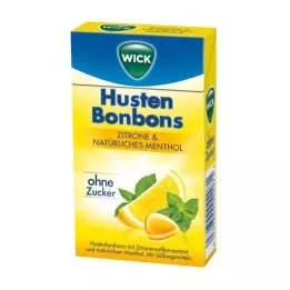 WICK Citronu &amp; dabīgā mentola konfektes bez cukura Clickbox, 46 g