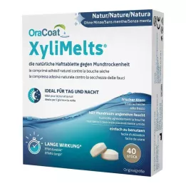 ORACOAT XyliMelts līmējošās tabletes bez piparmētras, 40 gab
