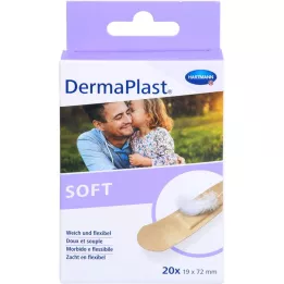 DERMAPLAST SOFT Ģipša sloksnes 19x72 mm, 20 gab