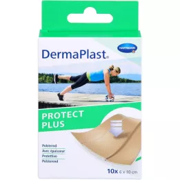 DERMAPLAST PROTECT PLUS Brūču apmetums 6x10 cm, 10 gab