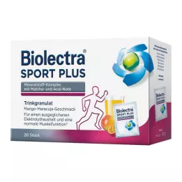 BIOLECTRA Sport Plus dzeramās granulas, 20X7,5 g