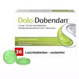 DOLO-DOBENDAN 1,4 mg/10 mg pastilas, 36 gab