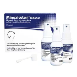 MINOXICUTAN Vīriešiem 50 mg/ml Spray, 3X60 ml
