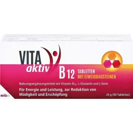 VITA AKTIV B12 tabletes ar proteīnu celtniecības blokiem, 90 gab