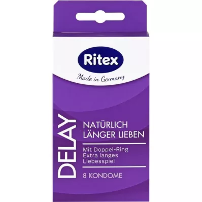 RITEX Delay prezervatīvi, 8 gab