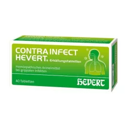 CONTRAINFECT Hevert saaukstēšanās tabletes, 40 gab