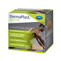 DERMAPLAST Aktīvā kinezioloģiskā lente 5 cmx5 m bēša, 1 gab