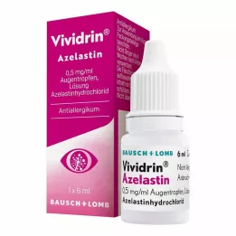 VIVIDRIN Azelastīna 0,5 mg/ml acu pilieni, 6 ml