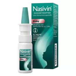 NASIVIN Dozēšanas pilinātājs bez Kons.Baby, 5 ml