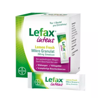 LEFAX intens Lemon Fresh Micro Granul.250 mg Sim., 50 gab