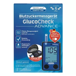 TESTAMED GlucoCheck Advance Star.-Kit mg/dl mmol/l, 1 gab