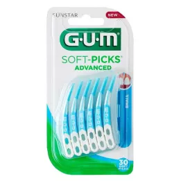 GUM Soft Picks Advanced mazs, 30 gab