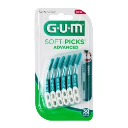 GUM Soft Picks Advanced liels, 30 gab